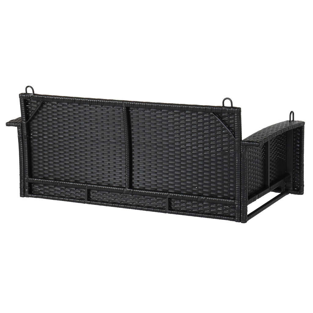 Chaise Suspendue en Rotin Noir