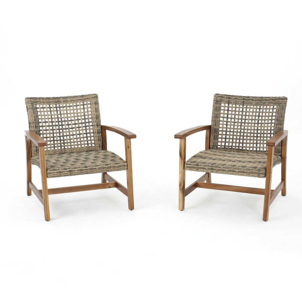 Ensemble de 2 Chaises d'Extérieur