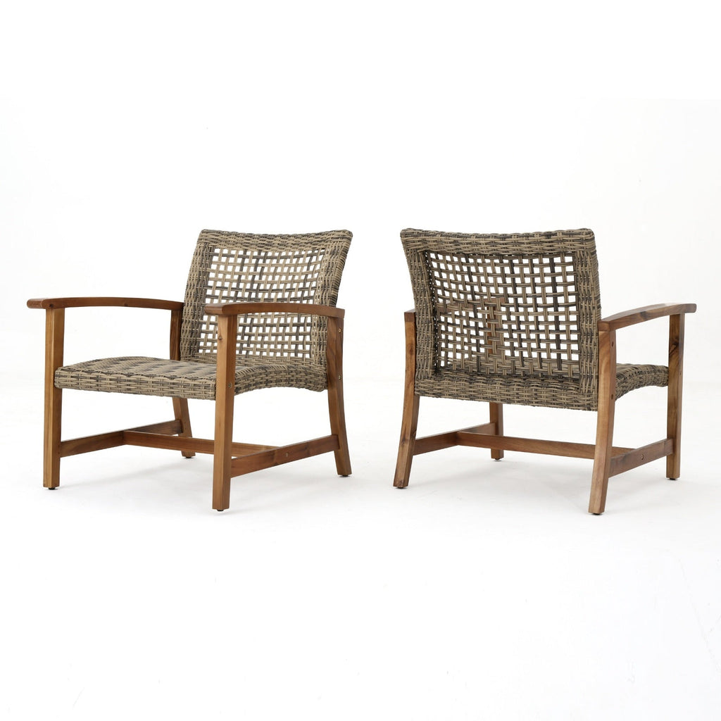 Ensemble de 2 Chaises d'Extérieur